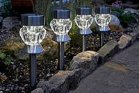 Set tuinverlichting op zonne-energie Smart Garden Kristal (4 Stuks) - thumbnail