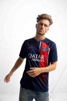 Paris Saint-Germain Shirt Thuis Senior 2023/2024 - Maat S - Kleur: DonkerblauwRood | Soccerfanshop - thumbnail