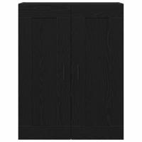 Wandkast Zwart eiken 69.5 x 34 x 90 cm Bewerkt hout - thumbnail