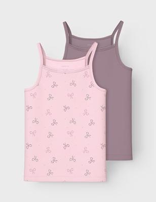 Name it winter ondergoed meisjes - paars - 2p top - NkfStrap