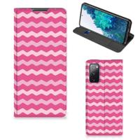 Samsung Galaxy S20 FE | Hoesje met Magneet | Waves Pink - thumbnail