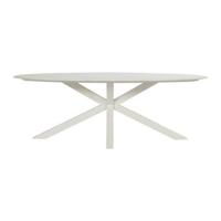 Hartman Ovale Tuintafel 'Xander' Keramiek, 220 x 120cm, kleur Wit - thumbnail