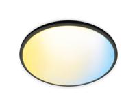 WiZ 8719514554955 SuperSlim WiZ Ceiling 22W B RD 27-65K TW LED-plafondlamp LED LED vast ingebouwd 22 W Zwart - thumbnail