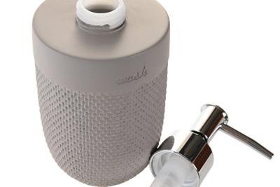 Zeepdispenser DKD Home Decor Grijs Cement Polypropyleen Zeepdispenser DKD Home Decor Grijs Cement Polypropyleen