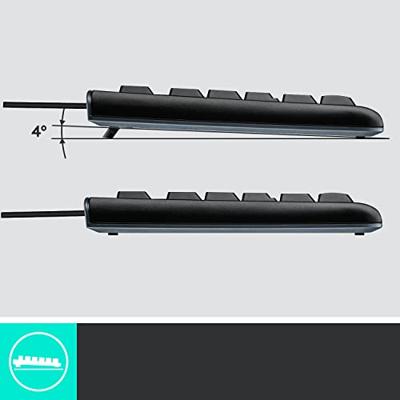 Logitech MK120 Desktop (Qwerty) Toetsenbord Zwart - thumbnail