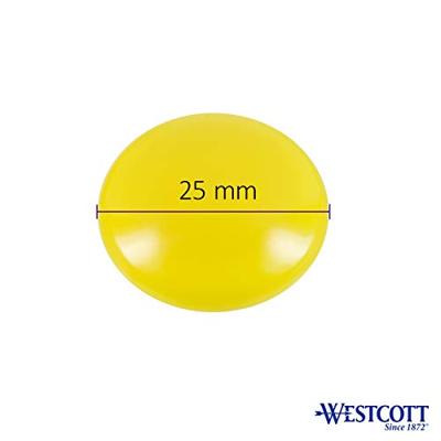 Westcott AC-E10811 Magneet Geel Pak à 10st. Ø 25x11,8mm, 300g