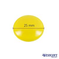 Westcott AC-E10811 Magneet Geel Pak à 10st. Ø 25x11,8mm, 300g - thumbnail