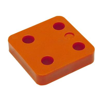 Gebr. Bodegraven drukplaten - zonder sleuf - 15 mm - kunststof - oranje