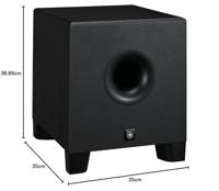Yamaha HS8S subwoofer Zwart 150 W - thumbnail