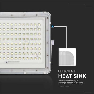 V-TAC VT-180W-W 7846 LED-schijnwerper, Zonne-energiemodule 20 W Neutraalwit Wit