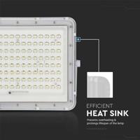 V-TAC VT-180W-W 7846 LED-schijnwerper, Zonne-energiemodule 20 W Neutraalwit Wit - thumbnail