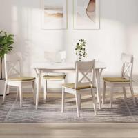 VidaXL Zitkussens 4 pcs grijs groen 40 x 40 x 3 cm katoen stof - thumbnail