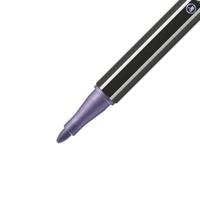 STABILO Pen 68 metallic, premium viltstift, metallic lila, per stuk - thumbnail