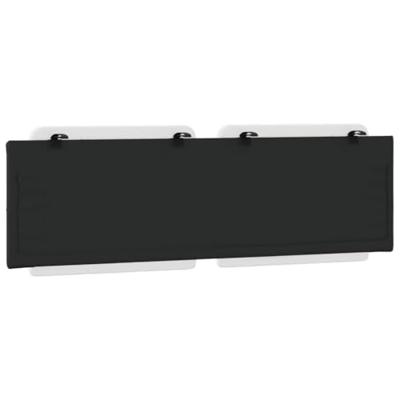 Hoofdbordkussen 160 cm kunstleer wit en zwart