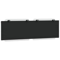 Hoofdbordkussen 160 cm kunstleer wit en zwart - thumbnail