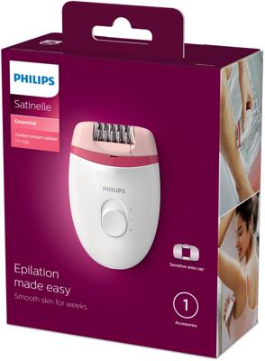 Philips BRE235/00 Satinelle Epilator Wit/Roze