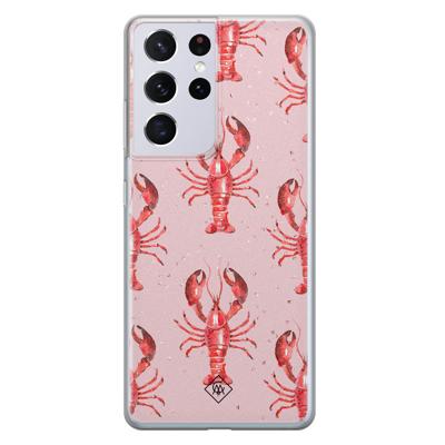 Samsung Galaxy S21 Ultra siliconen telefoonhoesje - Lobster all the way Samsung Galaxy S21 Ultra siliconen telefoonhoesje - Lobster all the way