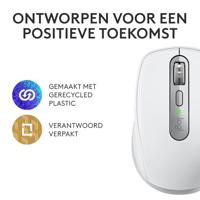 Draadloze muis - LOGITECH - MX Anywhere 3S - Bluetooth - Stille klikken - 6 knoppen - Lichtgrijs - thumbnail