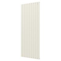 Plieger Designradiator Cavallino Retto Enkel 1666 Watt Middenaansluiting 200x75,4 cm Wit Structuur - thumbnail