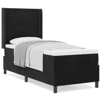 Boxspring bed met hoofdeinde Zwart 80 x 200 cm Fluweel - thumbnail