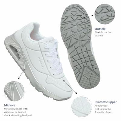 Skechers Uno Gen1-Cool Heels 310538L/WSL Wit-30 maat 30