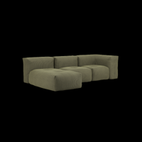Soft Sofa Indoor - 3 Seater w/ Lounger - thumbnail