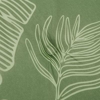 Stoelkussens 4 st lage rug bladpatroon stof Stoelkussens 4 st lage rug bladpatroon stof