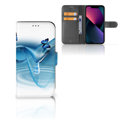 Apple iPhone 13 | Telefoonhoesje | Met pasjeshouder | Vlinders