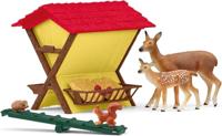 Schleich farm world de bosdieren voeren 42658 - thumbnail