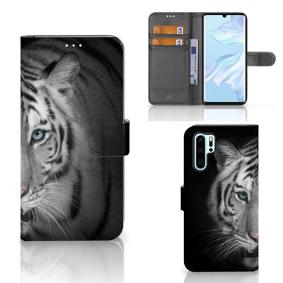 Huawei P30 Pro | Telefoonhoesje | Met pasjeshouder | Tijger