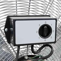 VidaXL Trommelventilator met wiel zilver 79 x 37 x 82 cm aluminium - thumbnail