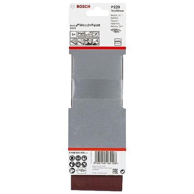 Bosch Accessories 2608606074 Schuurband Korrelgrootte (num) 220 (l x b) 533 mm x 75 mm 3 stuk(s) Bosch Accessories 2608606074 Schuurband Korrelgrootte (num) 220 (l x b) 533 mm x 75 mm 3 stuk(s)