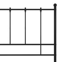 Bedframe metaal zwart 120x200 cm - thumbnail