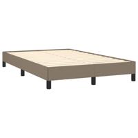 Boxspring met matras stof taupe 120x190 cm - thumbnail