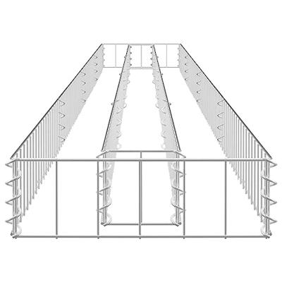 VidaXL Gabion plantenbak verhoogd 360x30x10 cm gegalvaniseerd staal