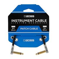 Boss BPC-18 patchkabel met Slimline pancake pluggen 45cm - thumbnail
