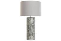 Bureaulamp Home ESPRIT Linnen Keramisch 42 X 42 X 73 cm - thumbnail