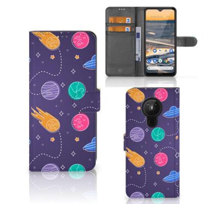 Nokia 5.3 | Wallet Case | met Pasjes | Space Nokia 5.3 | Wallet Case | met Pasjes | Space