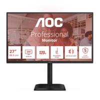 AOC Q27E4CV 27 inch QHD-monitor, 120 Hz, IPS, MPRT 4 ms, adaptieve synchronisatie, HDR-modus, luidsprekerinstelling, luidspreker (2560 x 1440, HDMI 1x 2.0, DP 1x 1.4, USB-hub) zwart - thumbnail