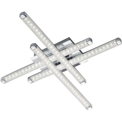 Vierkante LED Plafondlamp 16W. Warm Wit 3000K. Mat Chroom. Aluminium