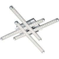 Vierkante LED Plafondlamp 16W. Warm Wit 3000K. Mat Chroom. Aluminium - thumbnail