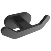 Dubbele Handdoekhaak BWS Hakoda Mat Zwart - thumbnail