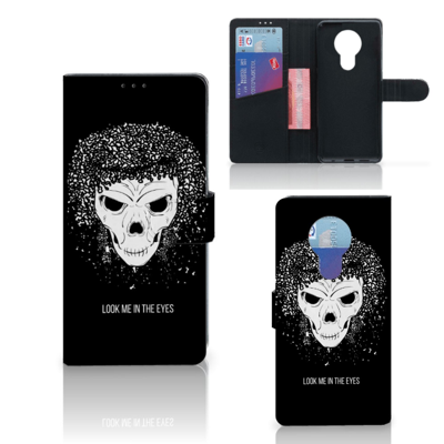 Telefoonhoesje met Naam Nokia 5.3 Skull Hair Telefoonhoesje met Naam Nokia 5.3 Skull Hair