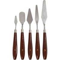 Creativ Company Paletmessen set, l: 17-23 cm, b: 1,5-2,5 cm, 5 stuk/ 1 doos - thumbnail