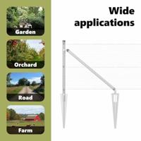 VidaXL Afrasteringspaal zilver 10 x 0,6 m (16 x 16 mm gaas) staal - thumbnail
