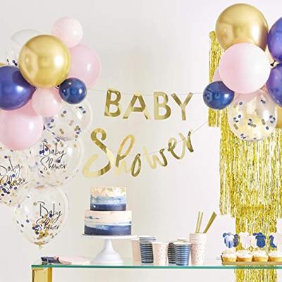 Gender Reveal Bordjes Rompertjes Blauw/Roze (8st)