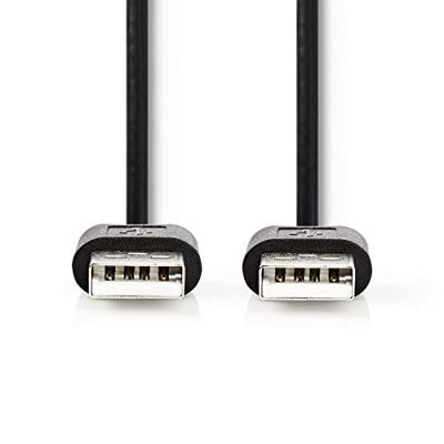 Nedis ccgt60000bk10 kabel usb 2.0 a male - a male 1,0 m zwart