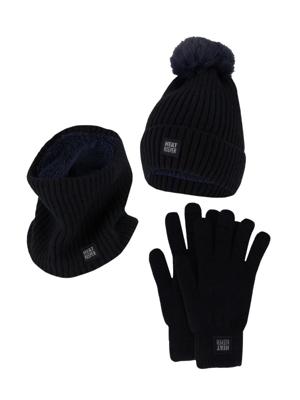 Heatkeeper Dames Winter Set - Muts + Handschoenen + Nekwarmer - Navy