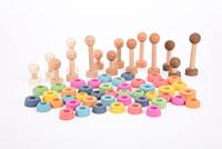 Tickit Houten Figuren super set regenboog - thumbnail