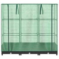 Plantenbak verhoogd met kashoes 120x40x123 cm rattanlook - thumbnail